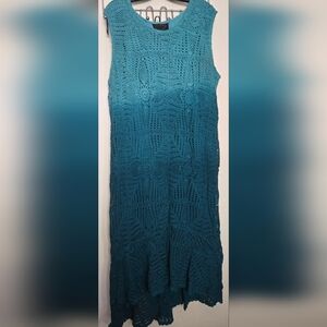 Blue Ombre Crochet Mermaid Dress